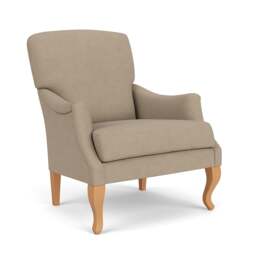 Armchair - Natural - House Linen Mix - Elsie - The Cotswold Company