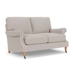 Large 2 Seater Sofa - Indigo - Kingham Stripe - Taylor High Back - The Cotswold Company - thumbnail 1