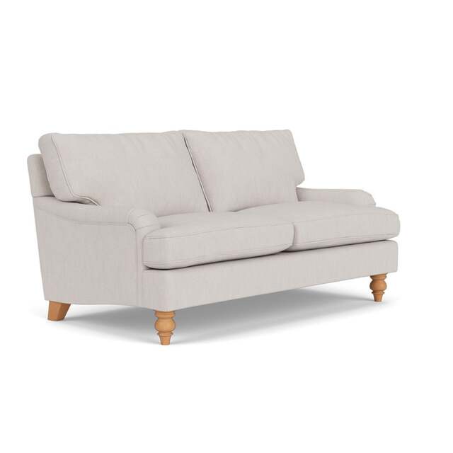 Large 2 Seater Sofa - Soft White - Luxury Italian Linen - Morris - The Cotswold Company - image 1