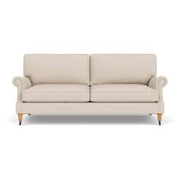 4 Seater Sofa - Lily White - House Linen Mix - Taylor High Back - The Cotswold Company - thumbnail 2