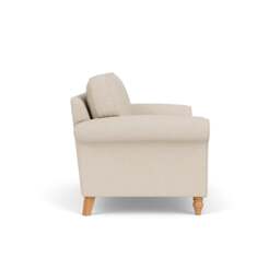 Large 2 Seater Sofa - Lily White - House Linen Mix - Hurley - The Cotswold Company - thumbnail 3