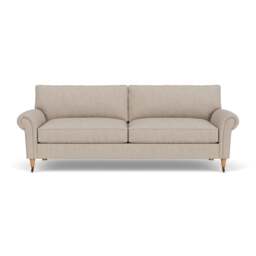 4 Seater Sofa - Natural - Luxury Italian Linen - Osbourne - The Cotswold Company - thumbnail 2