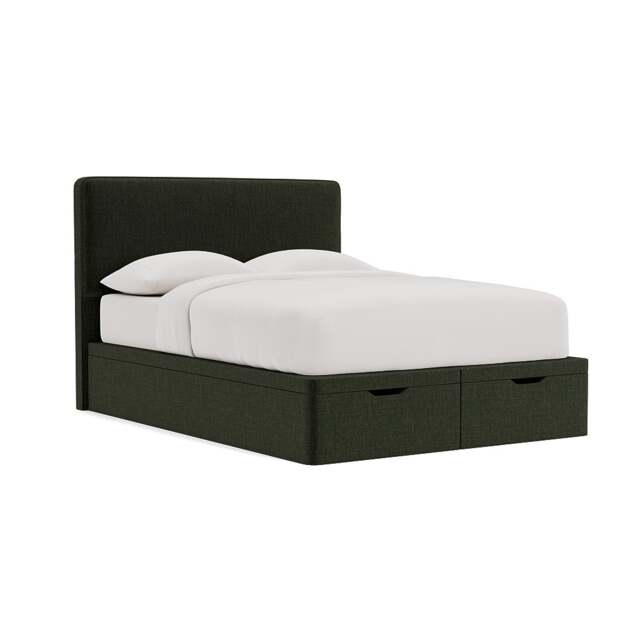 Ellis King Size Ottoman Storage Bed - Moss - Eco Chenille - The Cotswold Company - image 1
