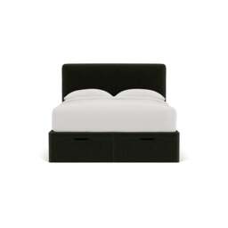 Ellis King Size Ottoman Storage Bed - Moss - Eco Chenille - The Cotswold Company - thumbnail 2