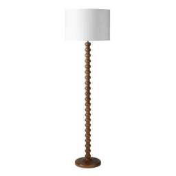 Bobbin Mango Wood Floor Lamp - Home Accessories - The Cotswold Company - thumbnail 4