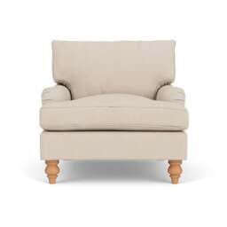 Armchair - Lily White - House Linen Mix - Morris - The Cotswold Company - thumbnail 2