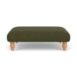 Foot Stool - Forest Green - House Linen Mix - Clara - The Cotswold Company - thumbnail 2