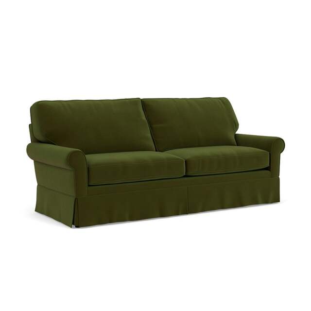 4 Seater Sofa - Forest Green - Matt Velvet - Dawson - The Cotswold Company - image 1