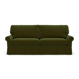 4 Seater Sofa - Forest Green - Matt Velvet - Dawson - The Cotswold Company - thumbnail 2