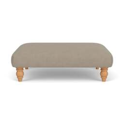 Foot Stool - Dove grey - House Linen Mix - Clara - The Cotswold Company - thumbnail 2
