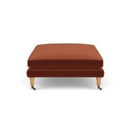Foot Stool - Brick - Matt Velvet - Taylor - The Cotswold Company - thumbnail 3