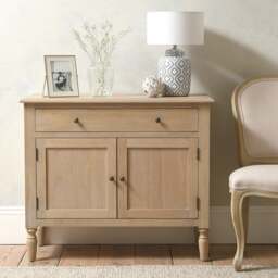 Camille Limewash Oak Small Sideboard - The Cotswold Company