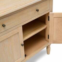 Camille Limewash Oak Small Sideboard - The Cotswold Company - thumbnail 7