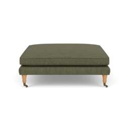 Foot Stool - Fern - Luxury Italian Linen - Taylor Small - The Cotswold Company - thumbnail 3