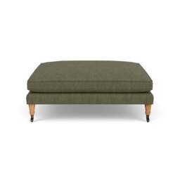 Foot Stool - Fern - Luxury Italian Linen - Taylor Small - The Cotswold Company - thumbnail 2