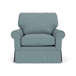 Armchair - Sky blue - House Linen Mix - Dawson - The Cotswold Company - thumbnail 2