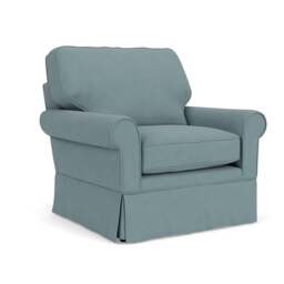 Armchair - Sky blue - House Linen Mix - Dawson - The Cotswold Company - thumbnail 1