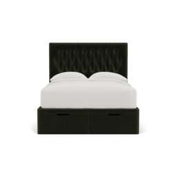 Double Ottoman Storage Bed - Moss - Eco Chenille - Calvert - The Cotswold Company - thumbnail 2