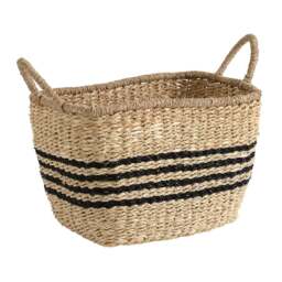 Palm Leaf Seagrass Storage Basket - Small - Home Accessories - The Cotswold Company - thumbnail 3