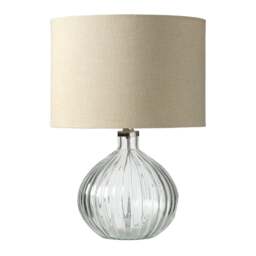 Freshbrook Glass Ribbed Table Lamp - Home Accessories - The Cotswold Company - thumbnail 4