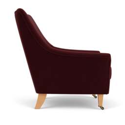 Armchair - Dark Rosehip - Matt Velvet - Martha - The Cotswold Company - thumbnail 3