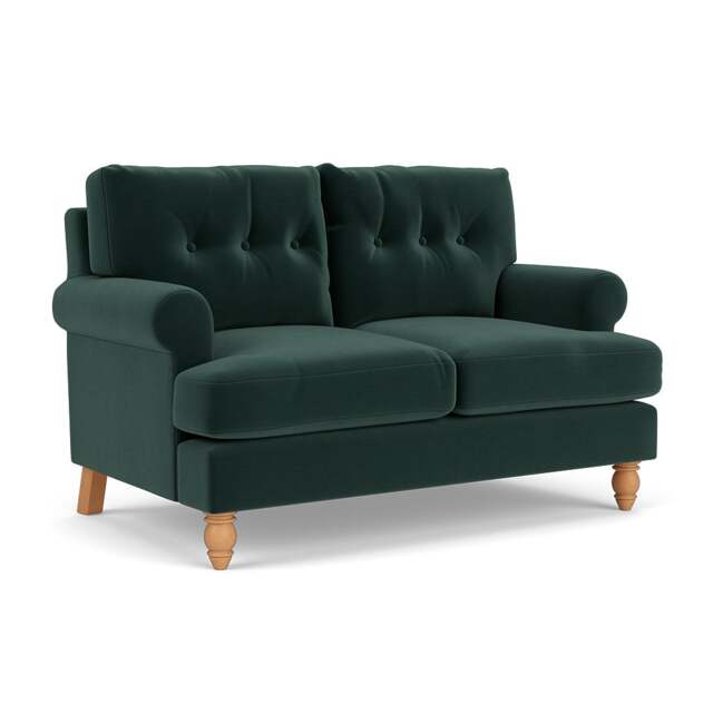 2 Seater Sofa - Lake - Matt Velvet - Talbot - The Cotswold Company - image 1