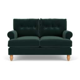 2 Seater Sofa - Lake - Matt Velvet - Talbot - The Cotswold Company - thumbnail 2