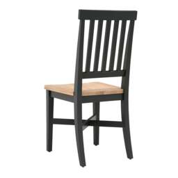 Wooden Seat Dining Chair - Chester Charcoal - The Cotswold Company - thumbnail 4