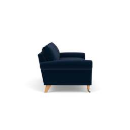 4 Seater Sofa - Deep blue - Matt Velvet - Osbourne - The Cotswold Company - thumbnail 3