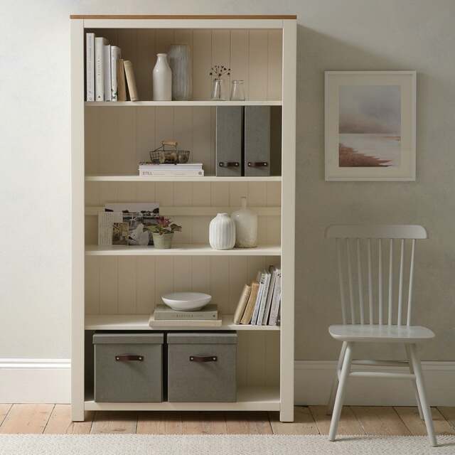 Chalford Warm White Large Bookcase - The Cotswold Company - image 1