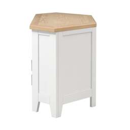 Corner TV Stand up to 55 - Chester Pure White - The Cotswold Company - thumbnail 6