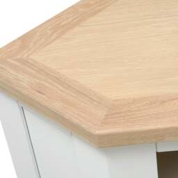Corner TV Stand up to 55 - Chester Pure White - The Cotswold Company - thumbnail 7