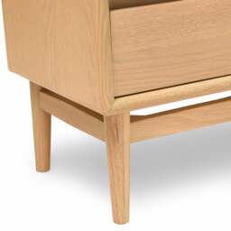 Winson Light Oak Wide Bedside Table - The Cotswold Company - thumbnail 6