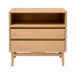 Winson Light Oak Wide Bedside Table - The Cotswold Company - thumbnail 2