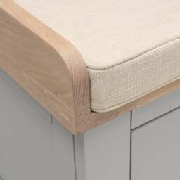 3 Drawer Shoe Bench - Chester Dove Grey - The Cotswold Company - thumbnail 6