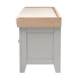 3 Drawer Shoe Bench - Chester Dove Grey - The Cotswold Company - thumbnail 5
