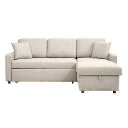 Storage Chaise Sofa Bed 3 Seater Sofa  - Natural - House Linen Mix - Express Delivery Sofas - Baxter  - The Cotswold Company - thumbnail 6