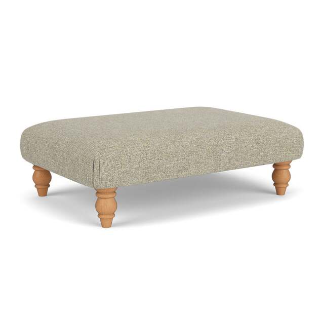 Foot Stool - Lichen - Aquaclean Oxford - Clara - The Cotswold Company - image 1