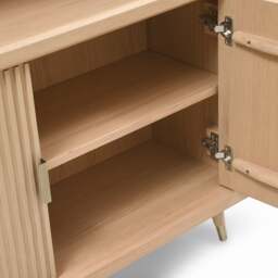 Oakridge Blonde Oak Large Bookcase - The Cotswold Company - thumbnail 6