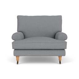 Armchair - Blue Marl - House Weave - Stewart - The Cotswold Company - thumbnail 2