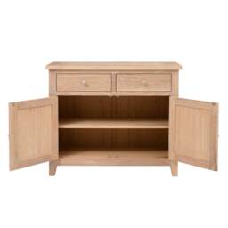 Inglesham Whitewash Oak Small Sideboard - The Cotswold Company - thumbnail 4
