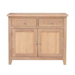 Inglesham Whitewash Oak Small Sideboard - The Cotswold Company - thumbnail 3