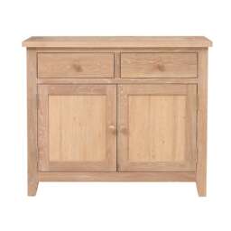 Inglesham Whitewash Oak Small Sideboard - The Cotswold Company - thumbnail 5