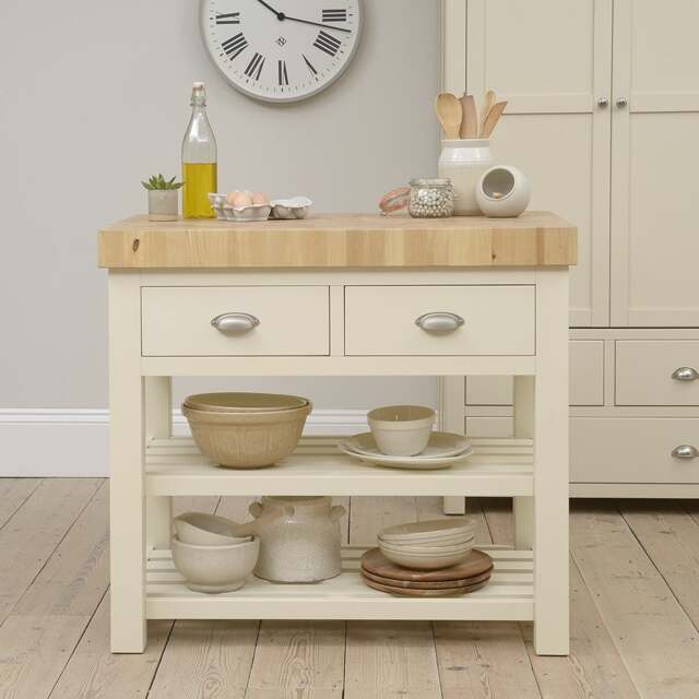 Sussex Cotswold Cream Kitchen Island - The Cotswold Company - image 1