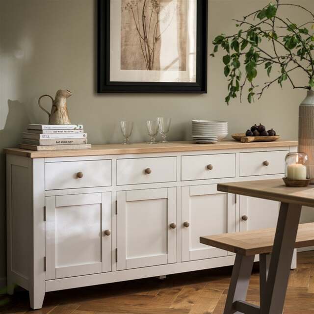 Extra Large Sideboard - Chester Pure White - The Cotswold Company - image 1