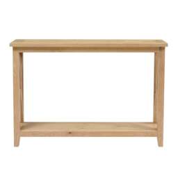 Inglesham Whitewash Oak Console Table - The Cotswold Company - thumbnail 2