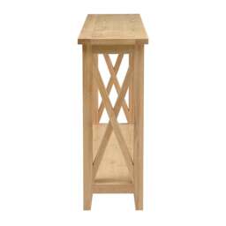 Inglesham Whitewash Oak Console Table - The Cotswold Company - thumbnail 3