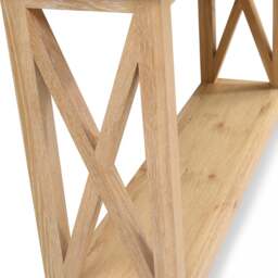 Inglesham Whitewash Oak Console Table - The Cotswold Company - thumbnail 5
