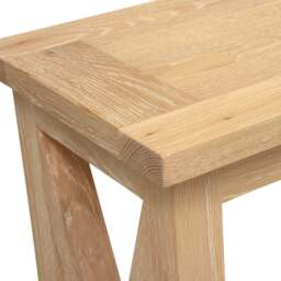 Inglesham Whitewash Oak Console Table - The Cotswold Company - thumbnail 4