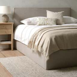 Churchill Natural Tweed Super King Ottoman Bed - The Cotswold Company
